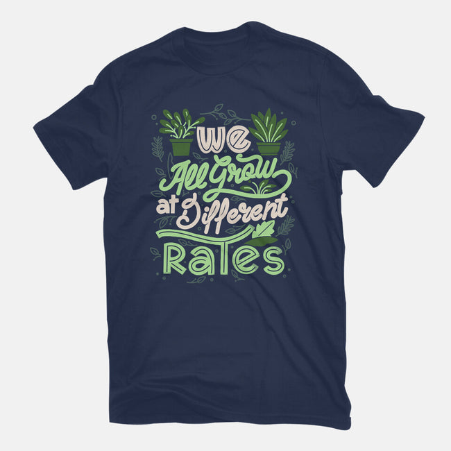 We All Grow At Different Rates-Womens-Basic-Tee-tobefonseca