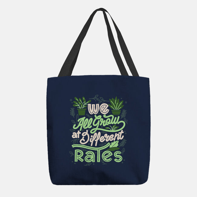 We All Grow At Different Rates-None-Basic Tote-Bag-tobefonseca