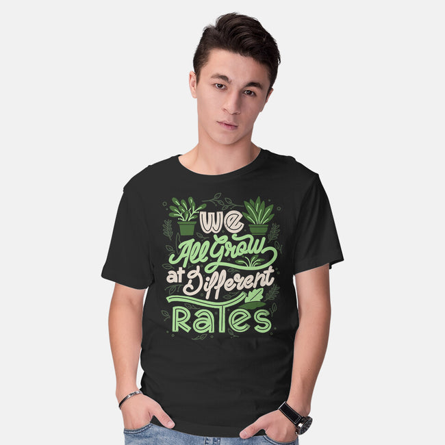 We All Grow At Different Rates-Mens-Basic-Tee-tobefonseca