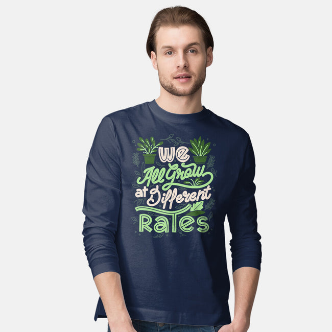 We All Grow At Different Rates-Mens-Long Sleeved-Tee-tobefonseca