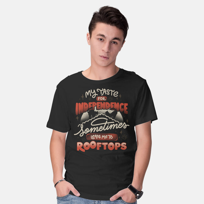 Leads Me To Rooftops-Mens-Basic-Tee-tobefonseca