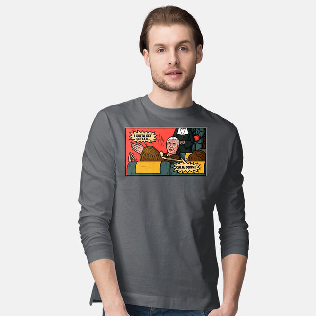 Airplane Slap-Mens-Long Sleeved-Tee-Raffiti