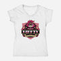 Niffty Housekeeper-Womens-V-Neck-Tee-LAGELANTEE