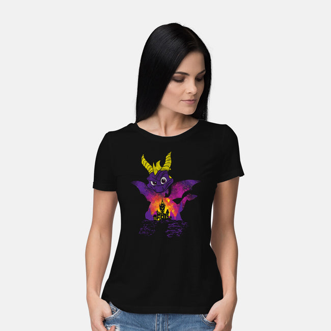 Dragon Warrior-Womens-Basic-Tee-dalethesk8er