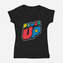 Power Up-Womens-V-Neck-Tee-krisren28