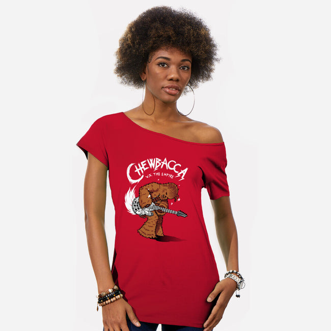 Epic Chewie-Womens-Off Shoulder-Tee-Tronyx79