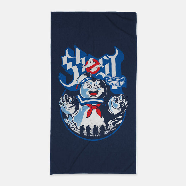 Papa Puft-None-Beach-Towel-arace