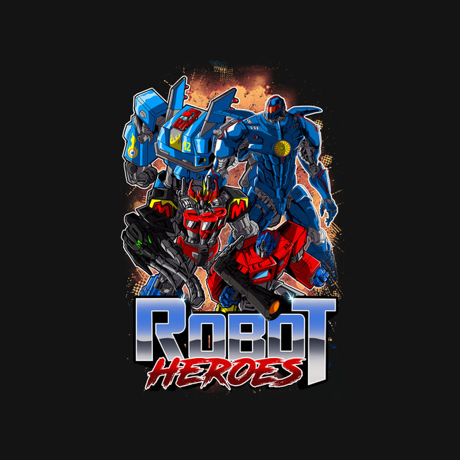 Robot Heroes-Unisex-Baseball-Tee-Diego Oliver