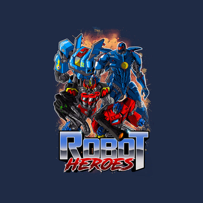 Robot Heroes-Womens-Fitted-Tee-Diego Oliver