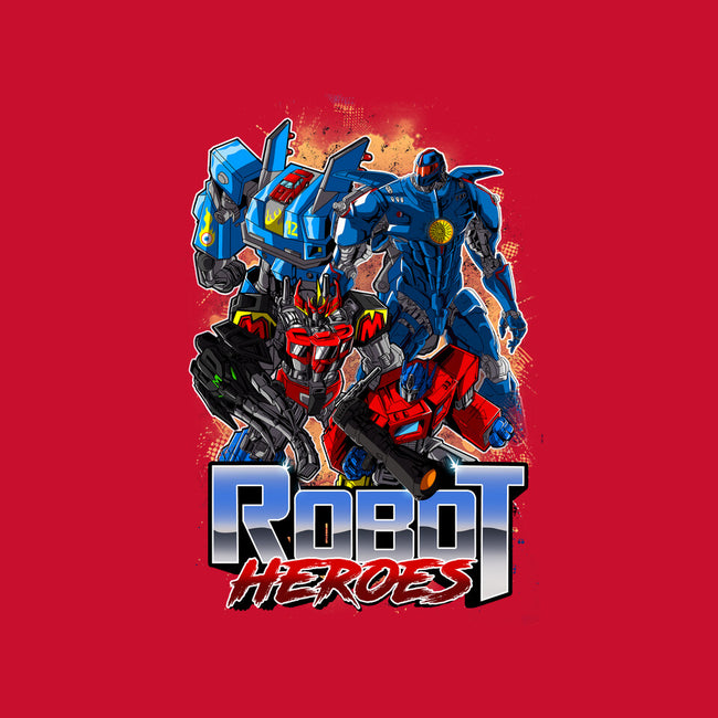Robot Heroes-Unisex-Kitchen-Apron-Diego Oliver