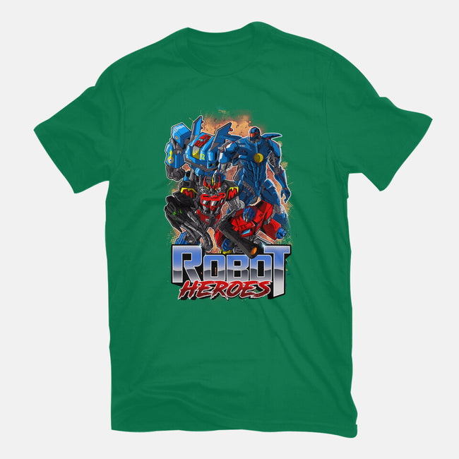 Robot Heroes-Mens-Heavyweight-Tee-Diego Oliver