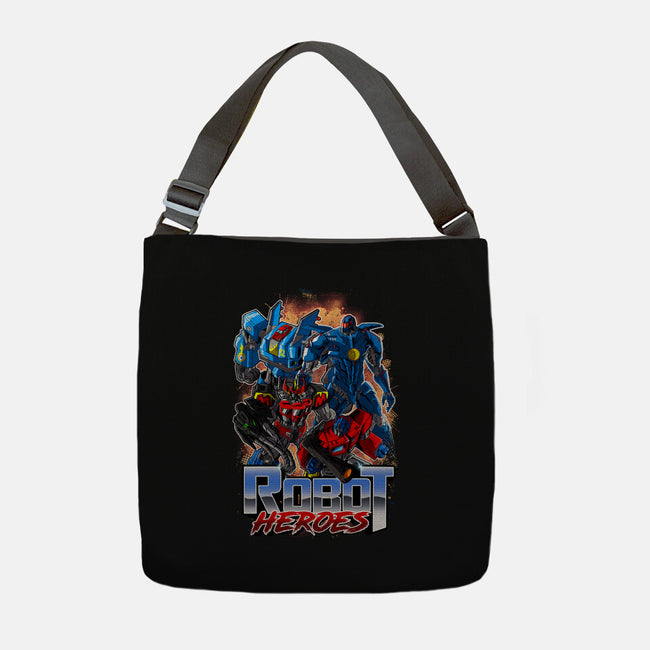 Robot Heroes-None-Adjustable Tote-Bag-Diego Oliver