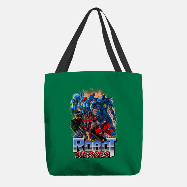 Robot Heroes-None-Basic Tote-Bag-Diego Oliver