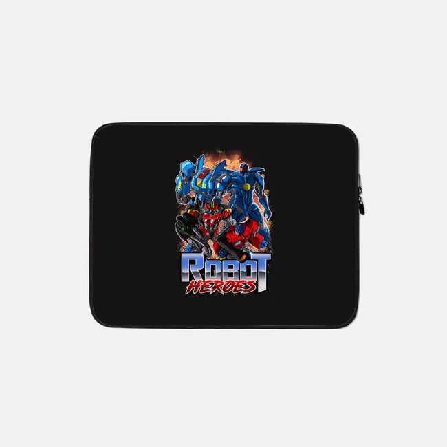 Robot Heroes-None-Zippered-Laptop Sleeve-Diego Oliver