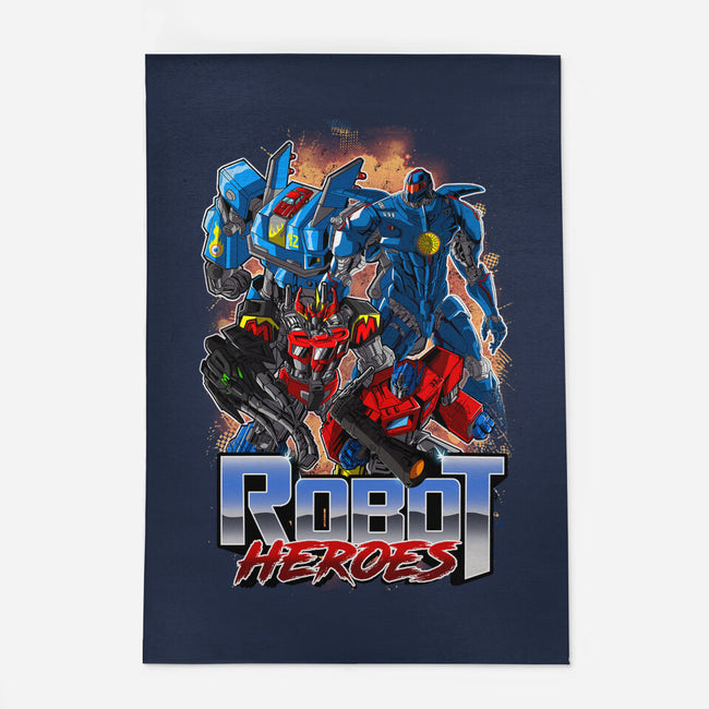 Robot Heroes-None-Indoor-Rug-Diego Oliver