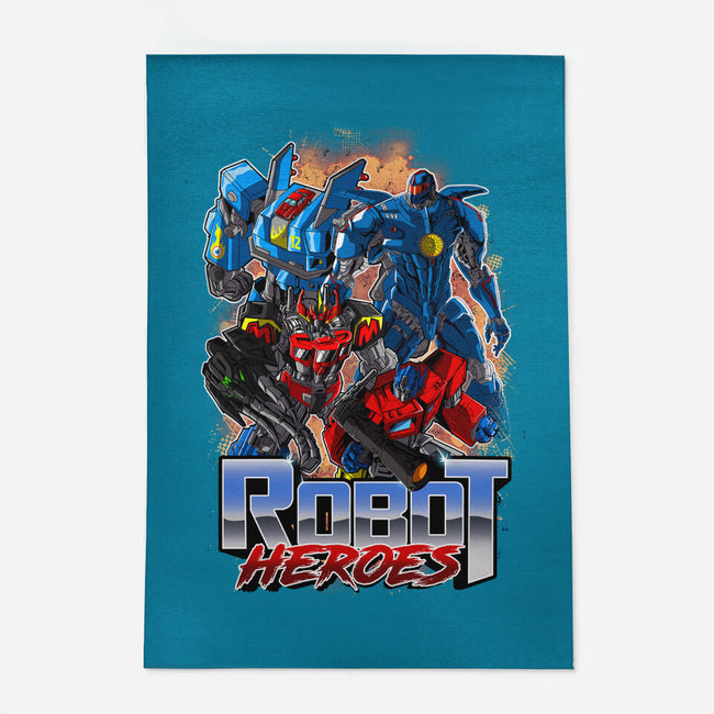 Robot Heroes-None-Indoor-Rug-Diego Oliver