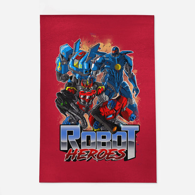Robot Heroes-None-Outdoor-Rug-Diego Oliver