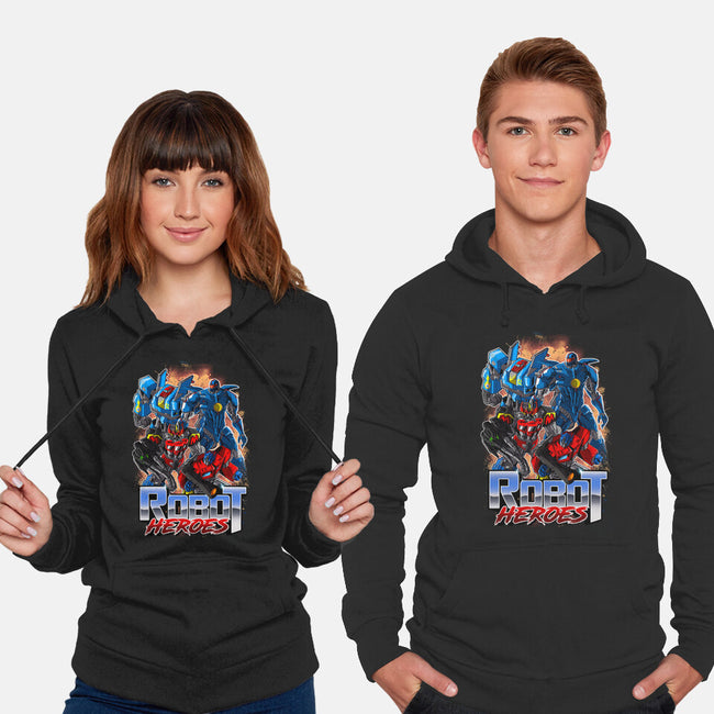 Robot Heroes-Unisex-Pullover-Sweatshirt-Diego Oliver