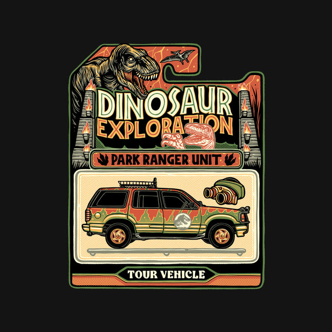 Dinosaur Exploration Vehicle-None-Adjustable Tote-Bag-glitchygorilla