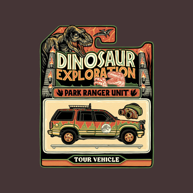 Dinosaur Exploration Vehicle-None-Removable Cover-Throw Pillow-glitchygorilla