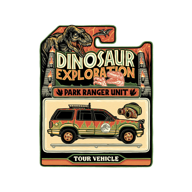 Dinosaur Exploration Vehicle-None-Indoor-Rug-glitchygorilla