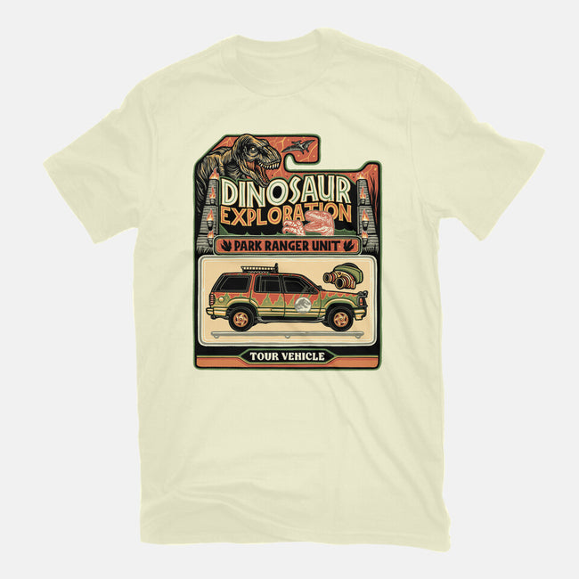 Dinosaur Exploration Vehicle-Mens-Basic-Tee-glitchygorilla