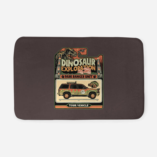 Dinosaur Exploration Vehicle-None-Memory Foam-Bath Mat-glitchygorilla