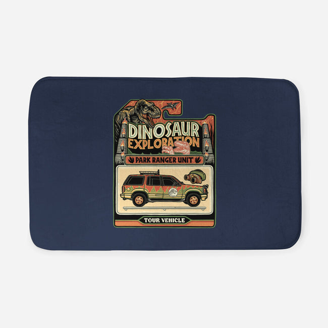 Dinosaur Exploration Vehicle-None-Memory Foam-Bath Mat-glitchygorilla