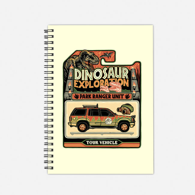 Dinosaur Exploration Vehicle-None-Dot Grid-Notebook-glitchygorilla