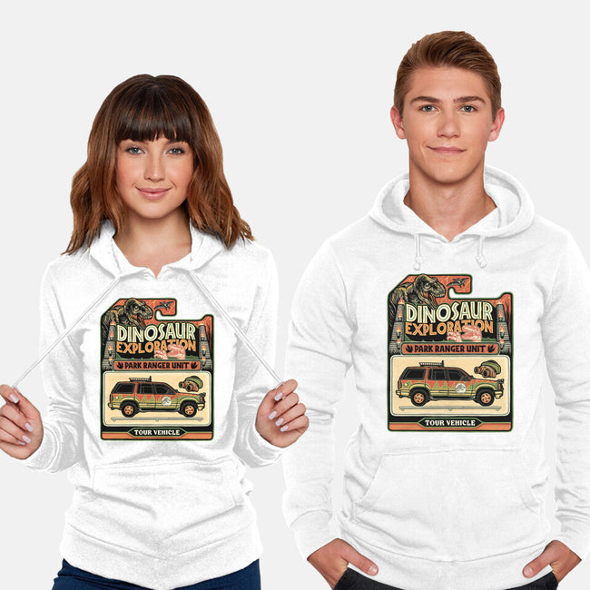 Dinosaur Exploration Vehicle-Unisex-Pullover-Sweatshirt-glitchygorilla