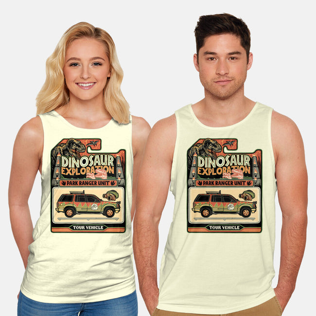 Dinosaur Exploration Vehicle-Unisex-Basic-Tank-glitchygorilla