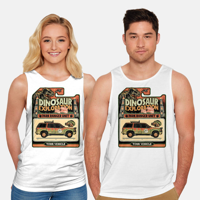 Dinosaur Exploration Vehicle-Unisex-Basic-Tank-glitchygorilla