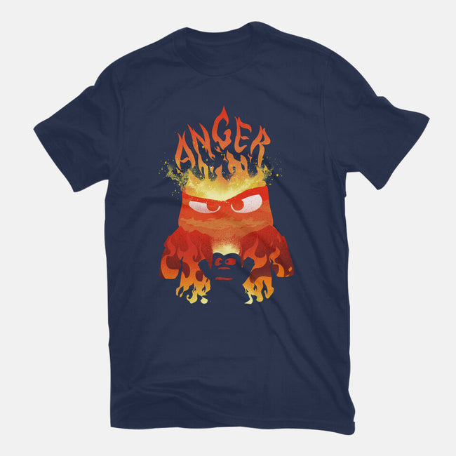 Anger Fire-Unisex-Basic-Tee-dandingeroz