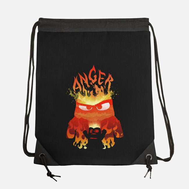 Anger Fire-None-Drawstring-Bag-dandingeroz