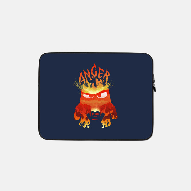 Anger Fire-None-Zippered-Laptop Sleeve-dandingeroz