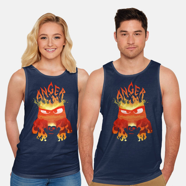 Anger Fire-Unisex-Basic-Tank-dandingeroz