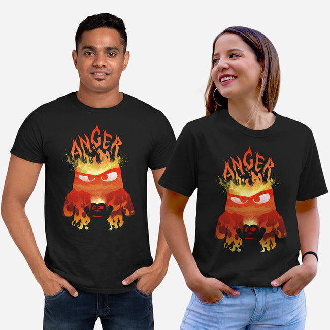 Anger Fire-Unisex-Basic-Tee-dandingeroz