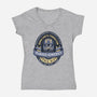 Democracy Exo Patriot Mech-Womens-V-Neck-Tee-LAGELANTEE