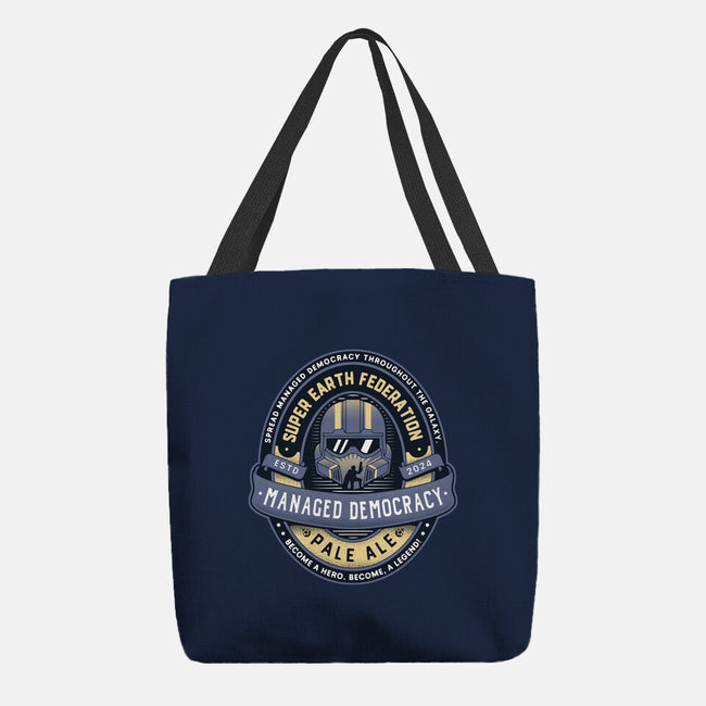 Democracy Exo Patriot Mech-None-Basic Tote-Bag-LAGELANTEE