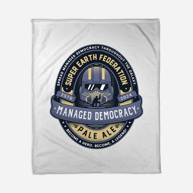 Democracy Exo Patriot Mech-None-Fleece-Blanket-LAGELANTEE