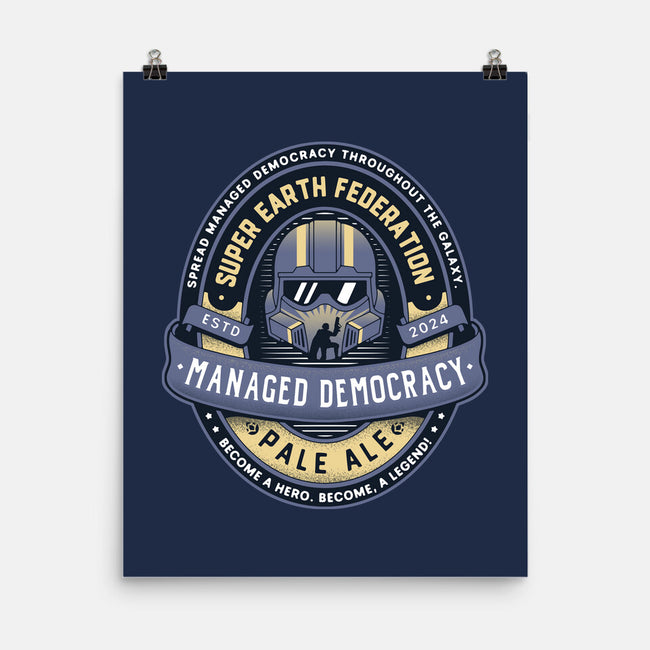 Democracy Exo Patriot Mech-None-Matte-Poster-LAGELANTEE