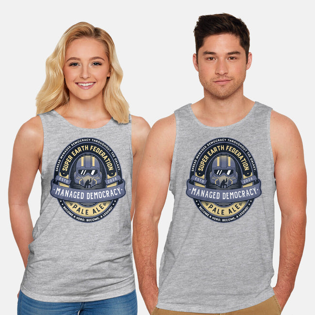 Democracy Exo Patriot Mech-Unisex-Basic-Tank-LAGELANTEE