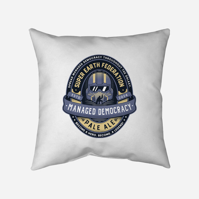 Democracy Exo Patriot Mech-None-Non-Removable Cover w Insert-Throw Pillow-LAGELANTEE