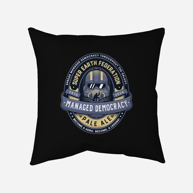 Democracy Exo Patriot Mech-None-Removable Cover-Throw Pillow-LAGELANTEE