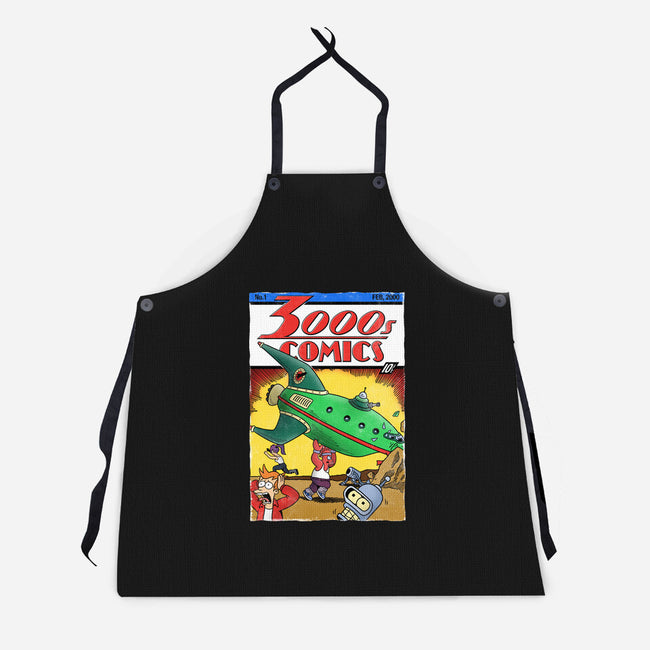 3000s Comics-Unisex-Kitchen-Apron-Barbadifuoco