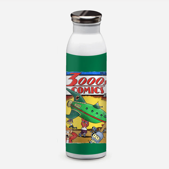 3000s Comics-None-Water Bottle-Drinkware-Barbadifuoco
