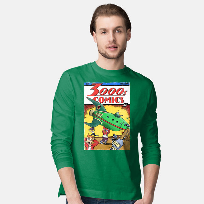 3000s Comics-Mens-Long Sleeved-Tee-Barbadifuoco