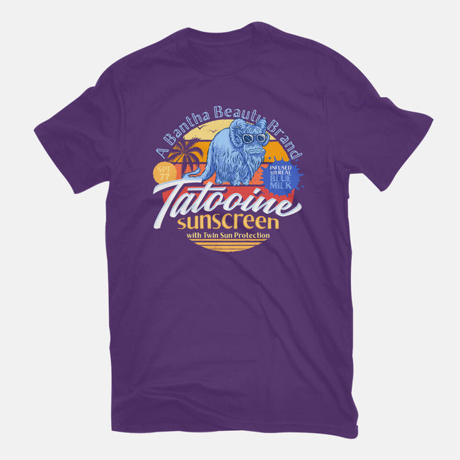 Tatooine Sunscreen-Womens-Fitted-Tee-Wheels