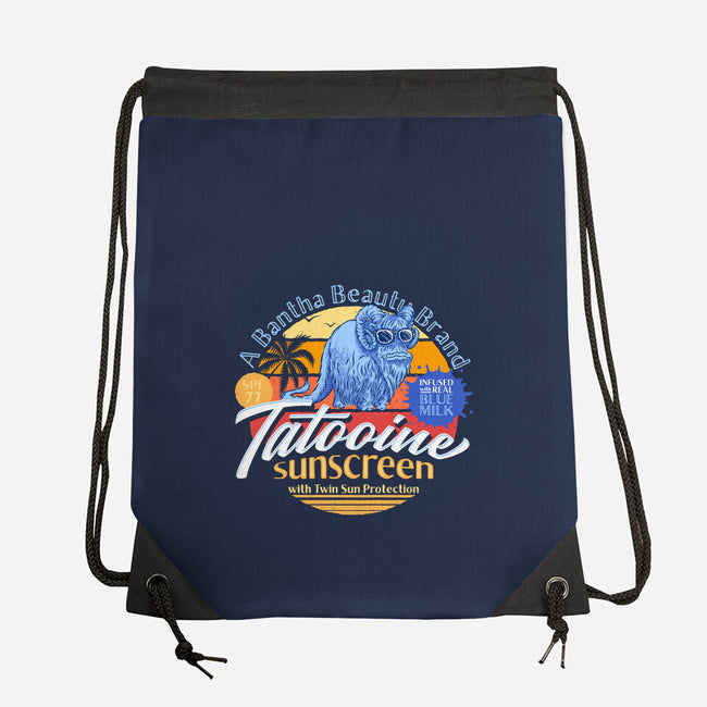 Tatooine Sunscreen-None-Drawstring-Bag-Wheels