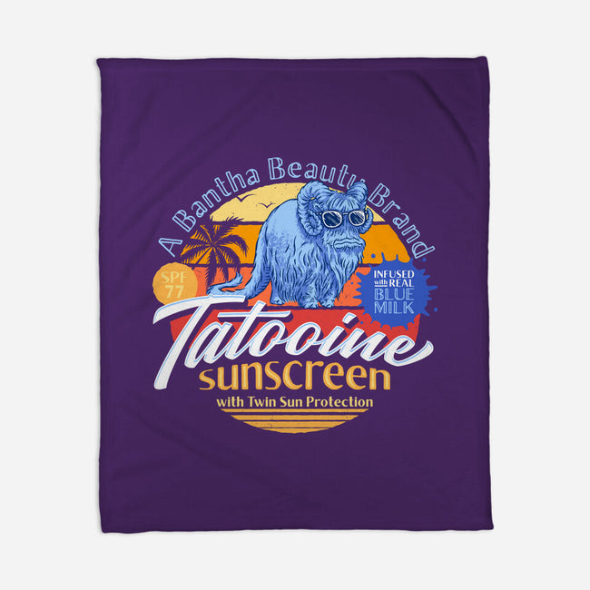 Tatooine Sunscreen-None-Fleece-Blanket-Wheels